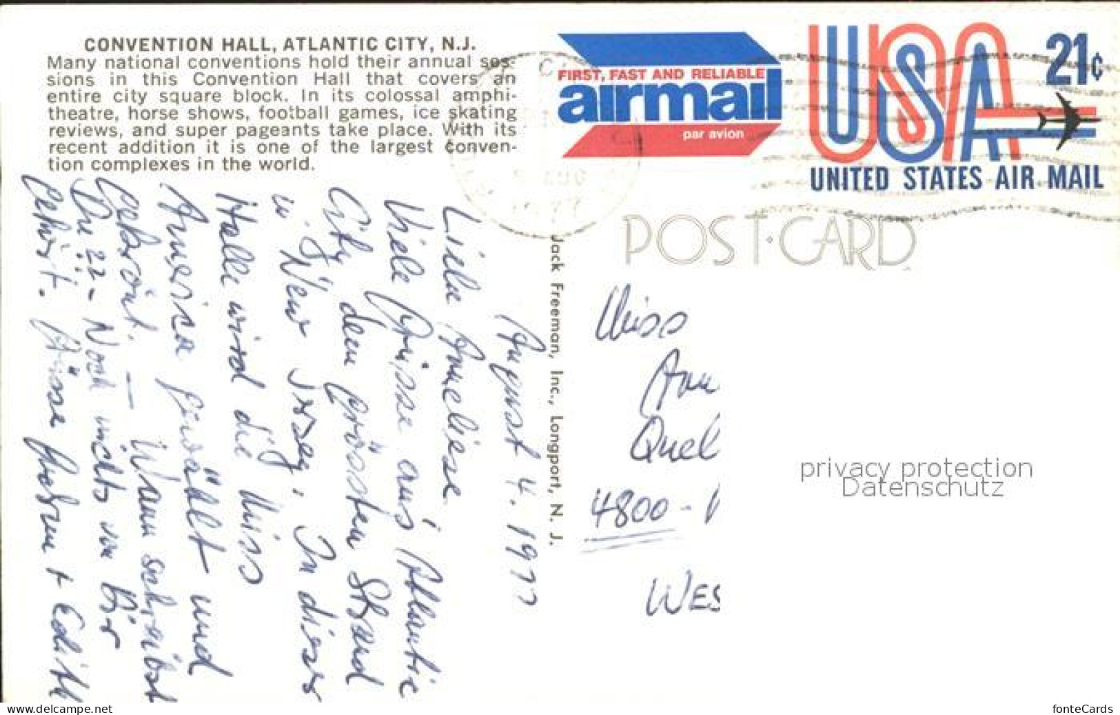 71954722 Atlantic_City_New_Jersey Convention Hall - Other & Unclassified