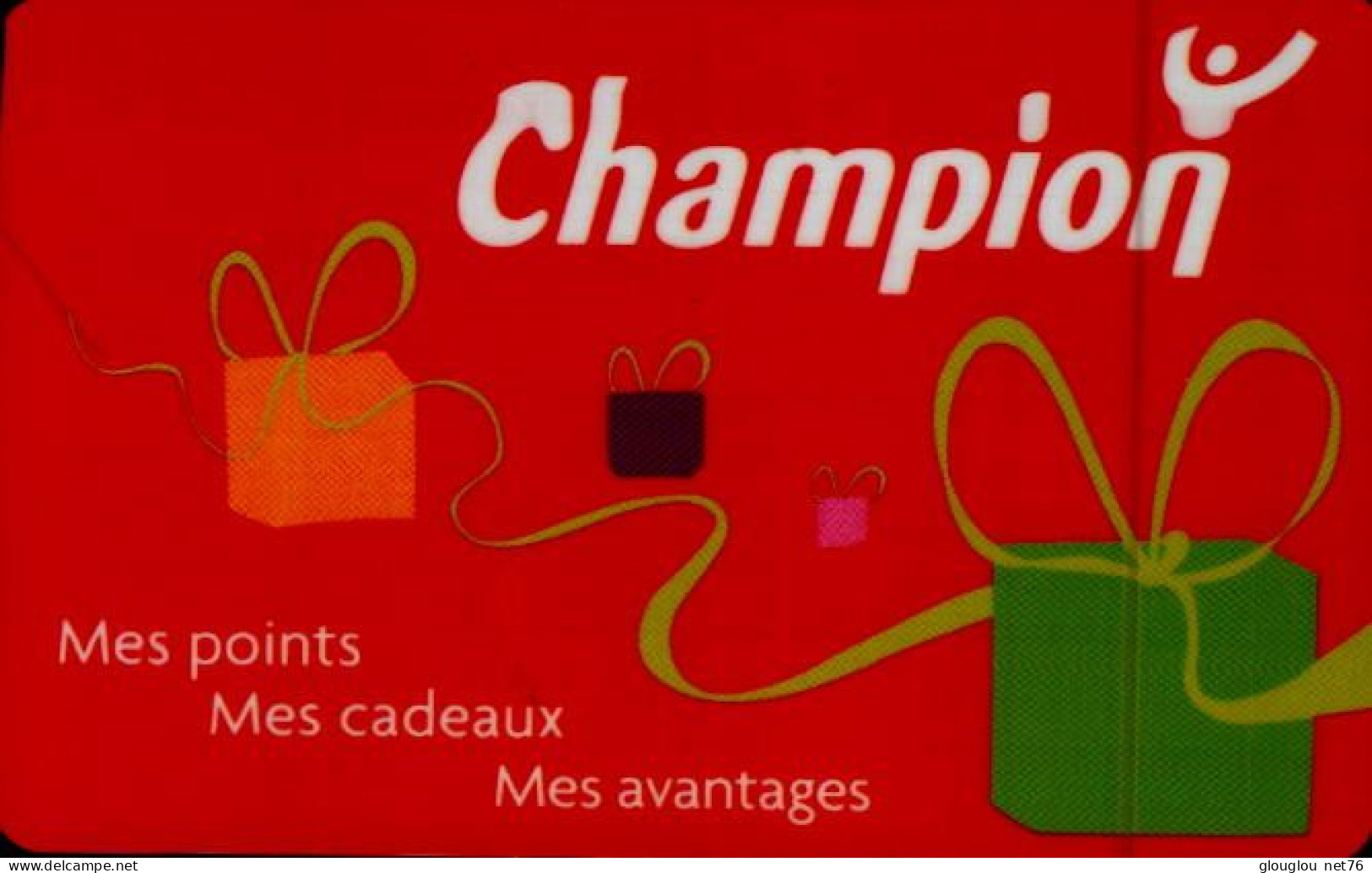 CARTE DE FIDELITE  CHAMPION.. - Gift And Loyalty Cards