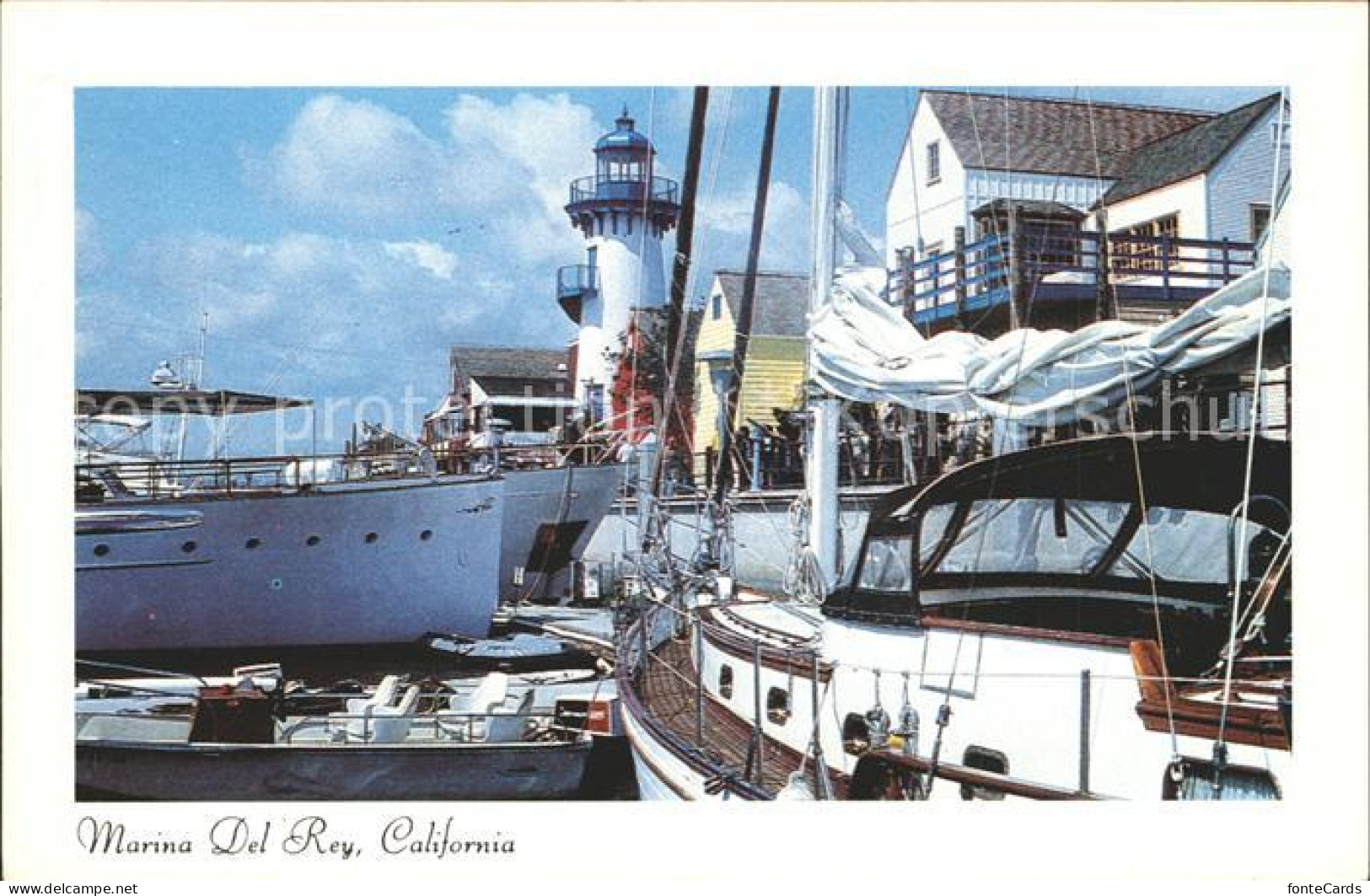 71954591 Marina_Del_Rey Hafen Mit Leuchtturm - Andere & Zonder Classificatie