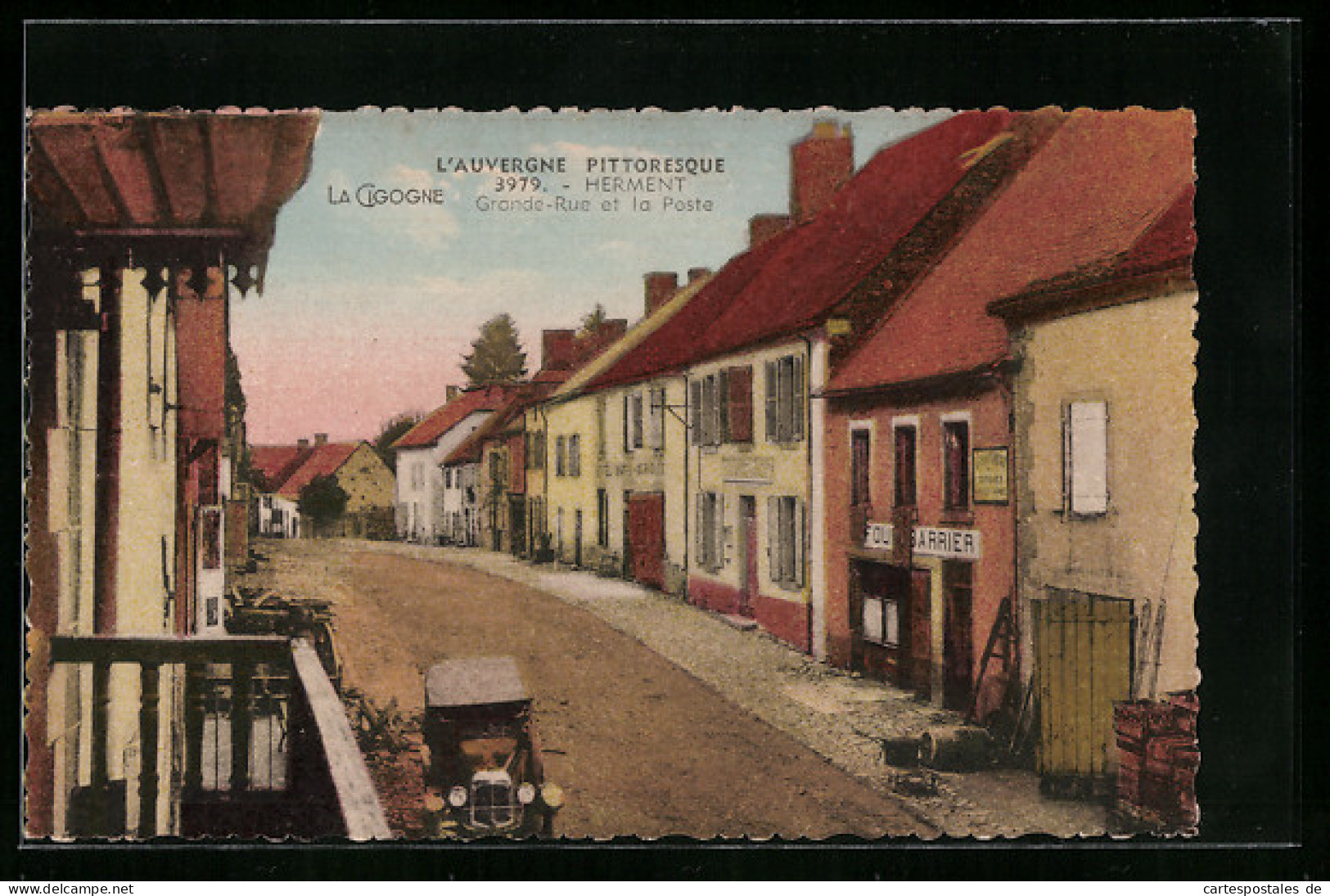 CPA Herment, Grande-Rue Et La Poste  - Sonstige & Ohne Zuordnung