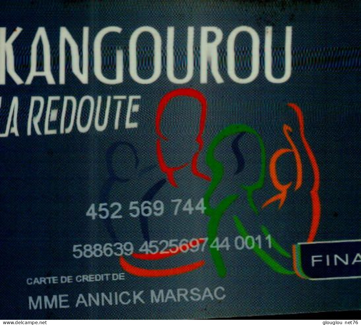 CARTE DE FIDELITE  ..  KANGOUROU....LA REDOUTE..... - Gift And Loyalty Cards