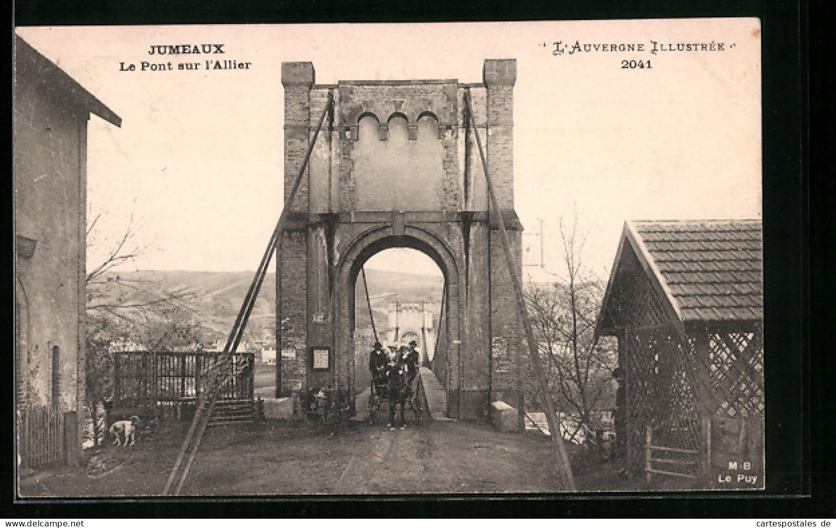 CPA Jumeaux, Le Pont Sur L`Allier  - Autres & Non Classés