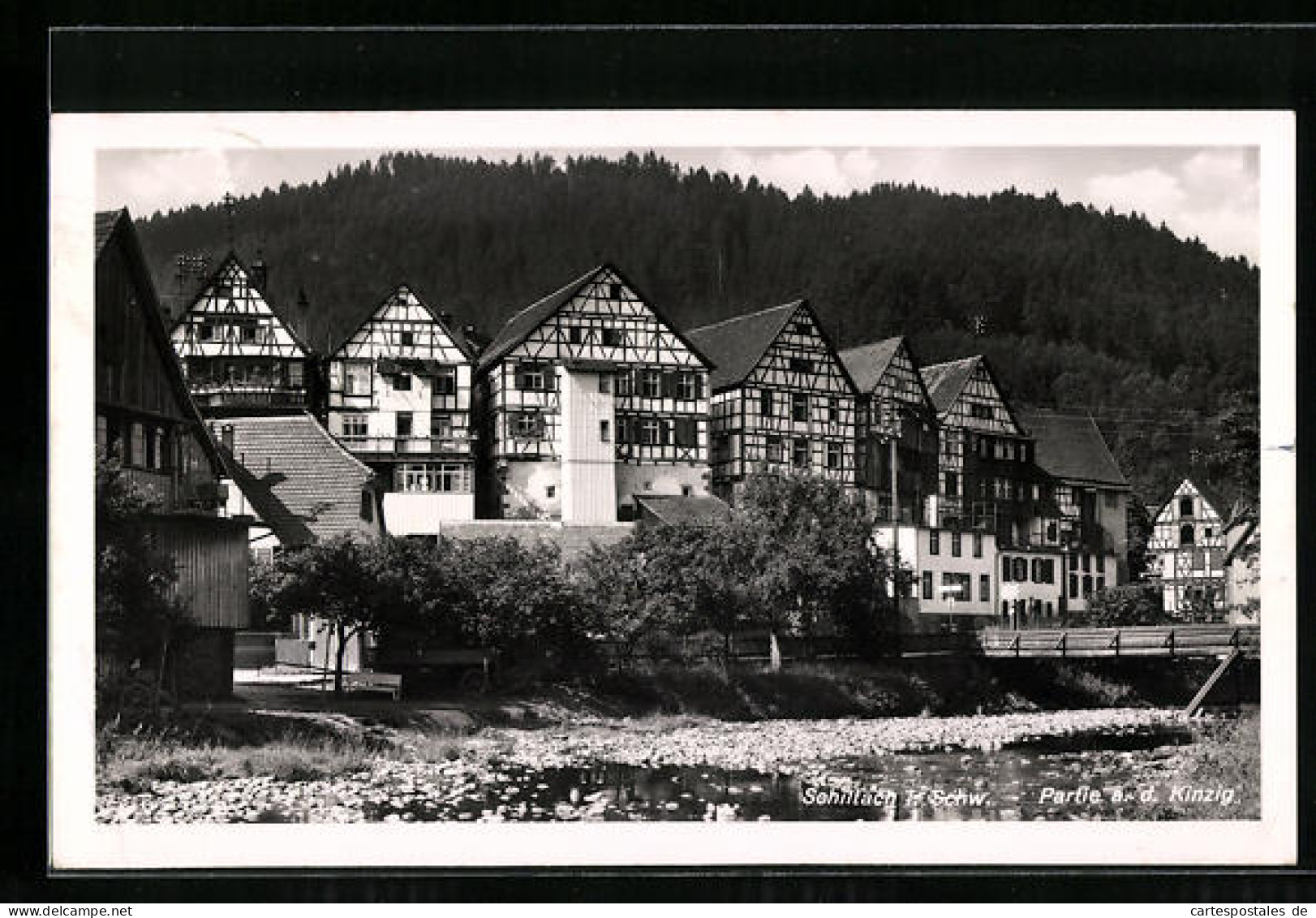 AK Schiltach / Schwarzwald, Partie A. D. Kinzig  - Schiltach