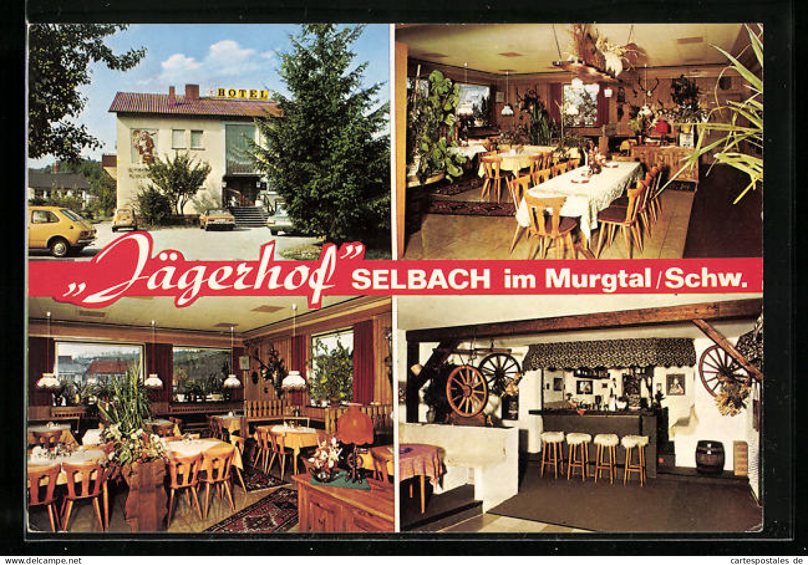 AK Gaggenau-Selbach, Hotel-Restaurant Jägerhof, Gernsbacher Strasse 19  - Gernsbach