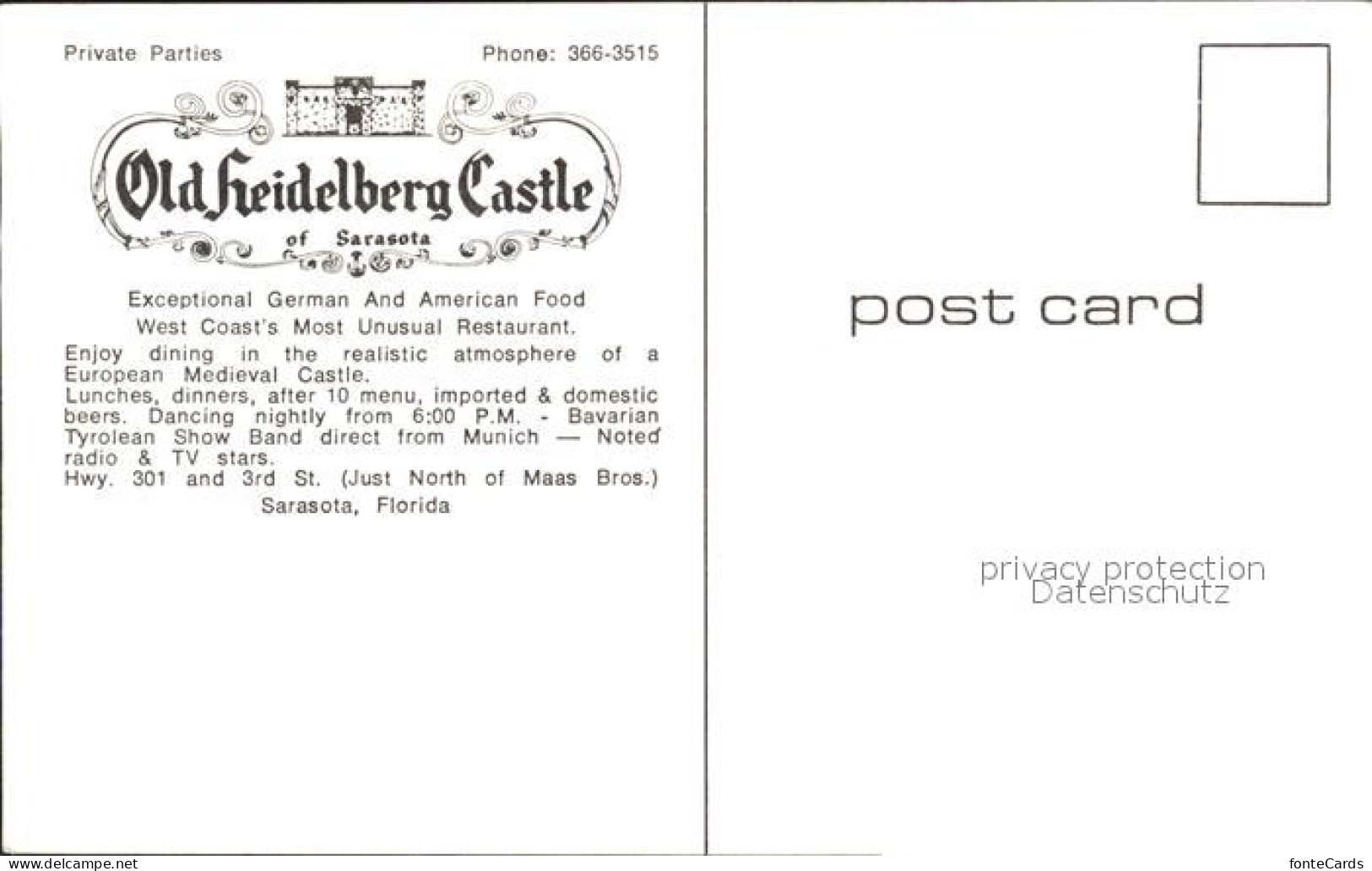 71953290 Sarasota Old Heidelberg Castle - Other & Unclassified