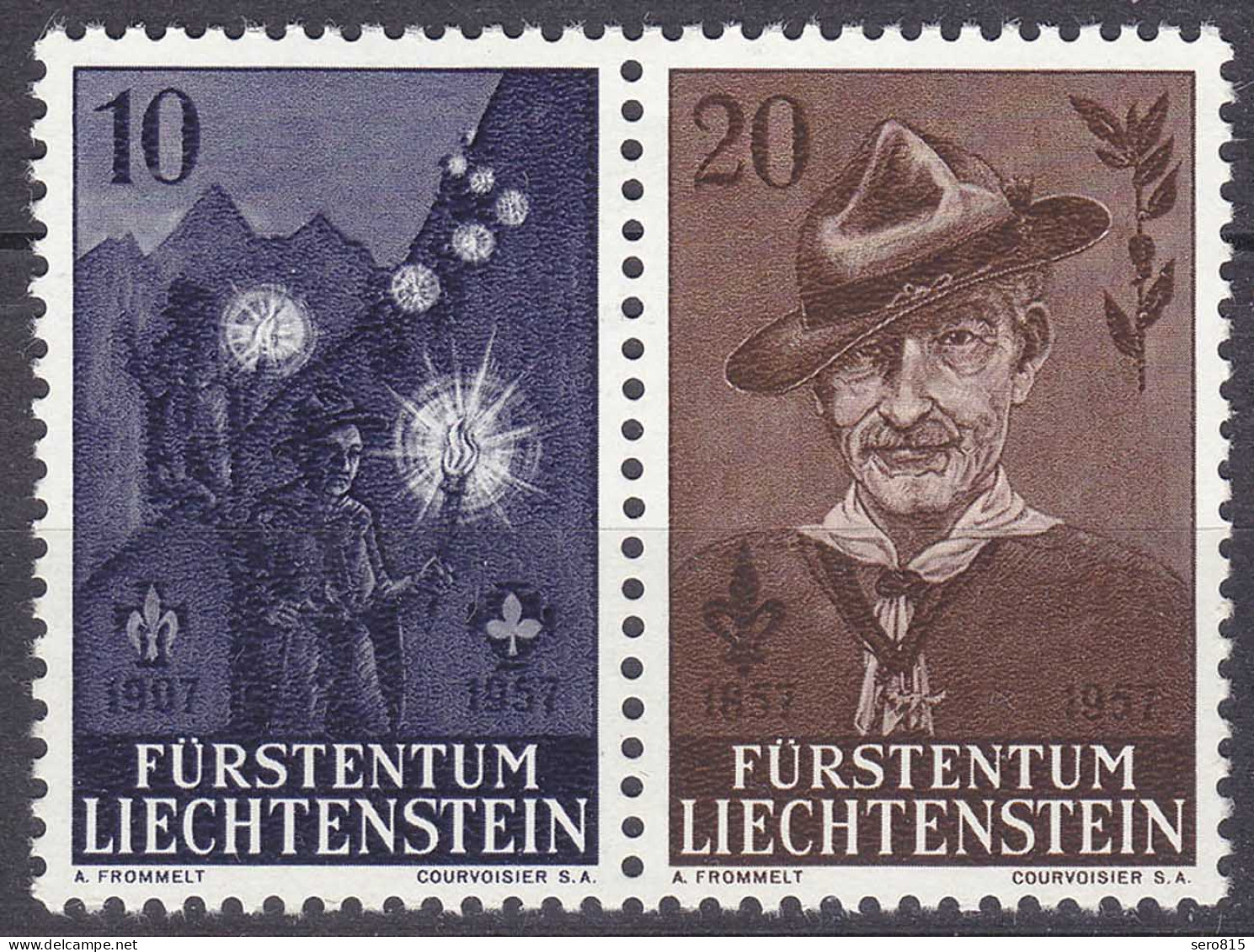 Liechtenstein  Mi. 360-361 Postfrisch Pfadfinder  1957 (11306 - Sonstige & Ohne Zuordnung