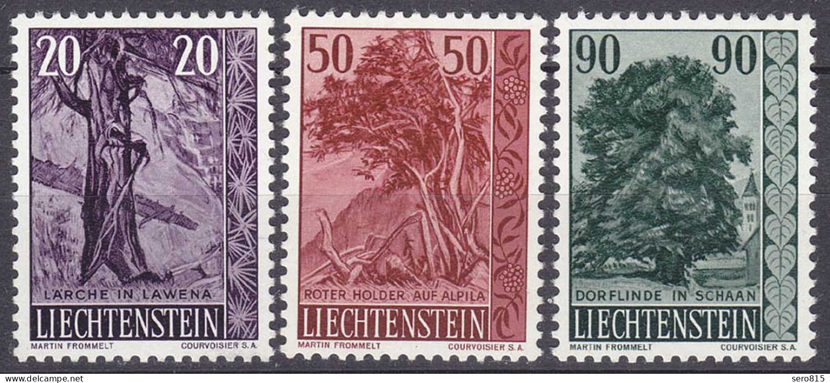 Liechtenstein  Mi. 377-379 Postfrisch  Bäume  1959  (11313 - Other & Unclassified