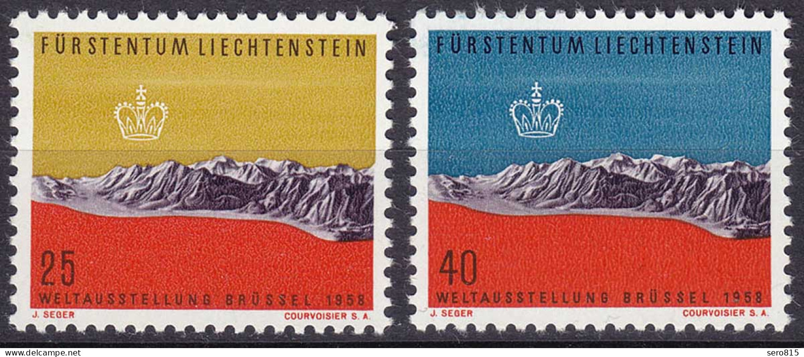 Liechtenstein  Mi. 369-370  Postfrisch Weltausstellung  1958  (11310 - Other & Unclassified