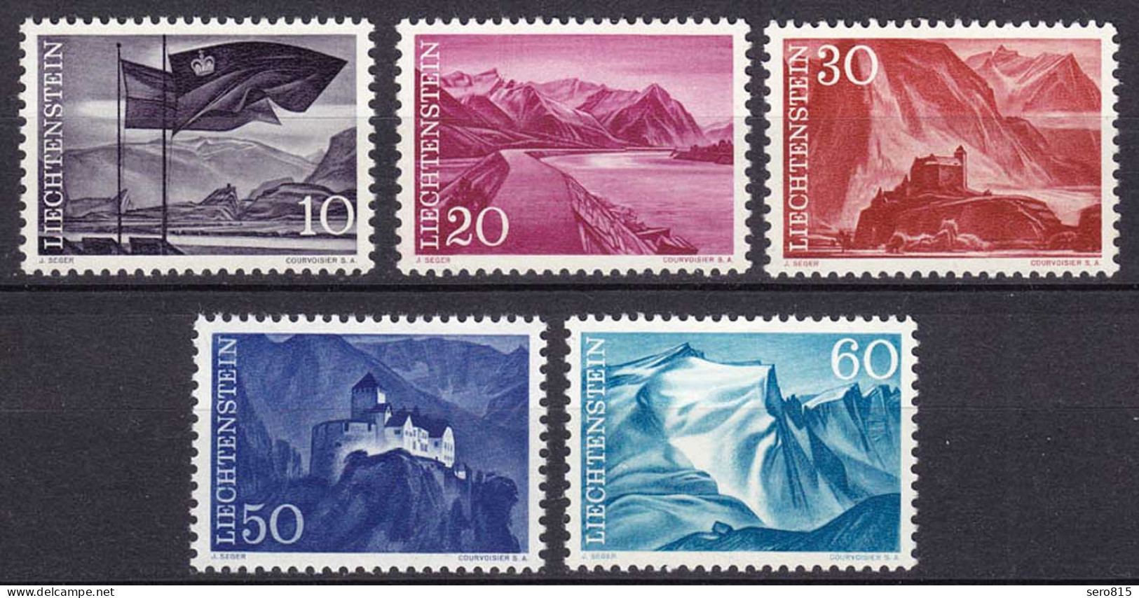 Liechtenstein  Mi. 381-385 Postfrisch  Freimarken 1959  (11315 - Autres & Non Classés
