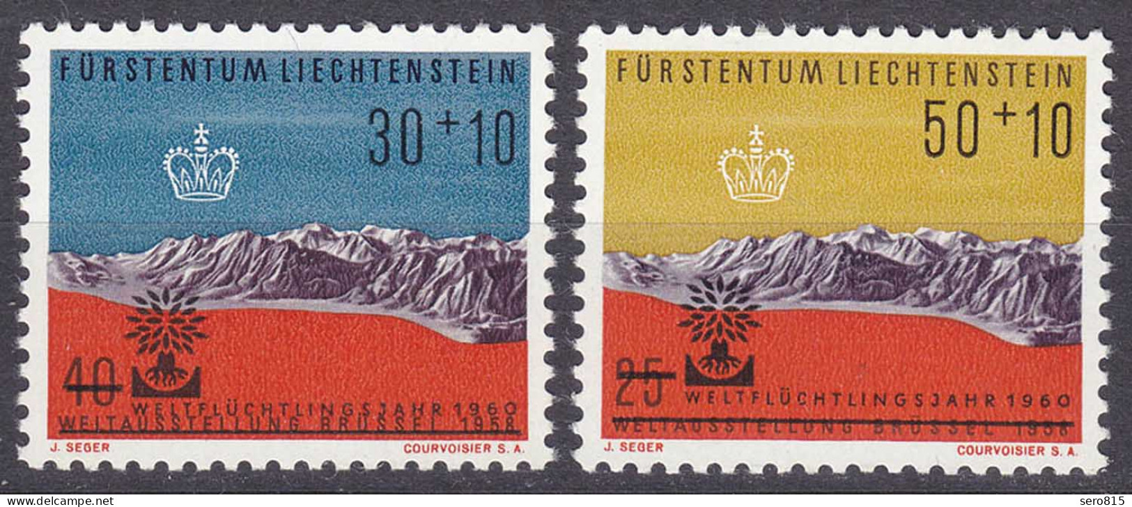 Liechtenstein  Mi. 389-390 Postfrisch  Weltflüchtlingsjahr 1960  (11317 - Other & Unclassified