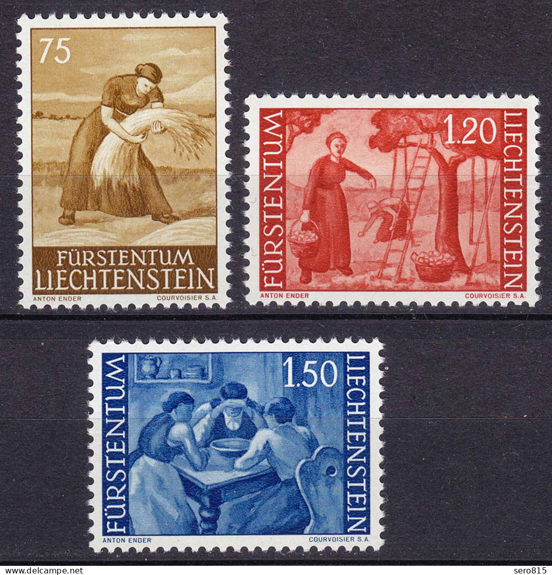 Liechtenstein  Mi. 395-397 Postfrisch  Freimarken 1960  (11321 - Other & Unclassified