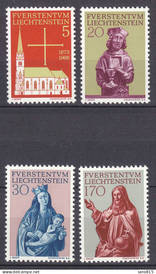 Liechtenstein  Mi. 470-473 Postfrisch  Pfarrkirche Vaduz 1966  (11316 - Andere & Zonder Classificatie