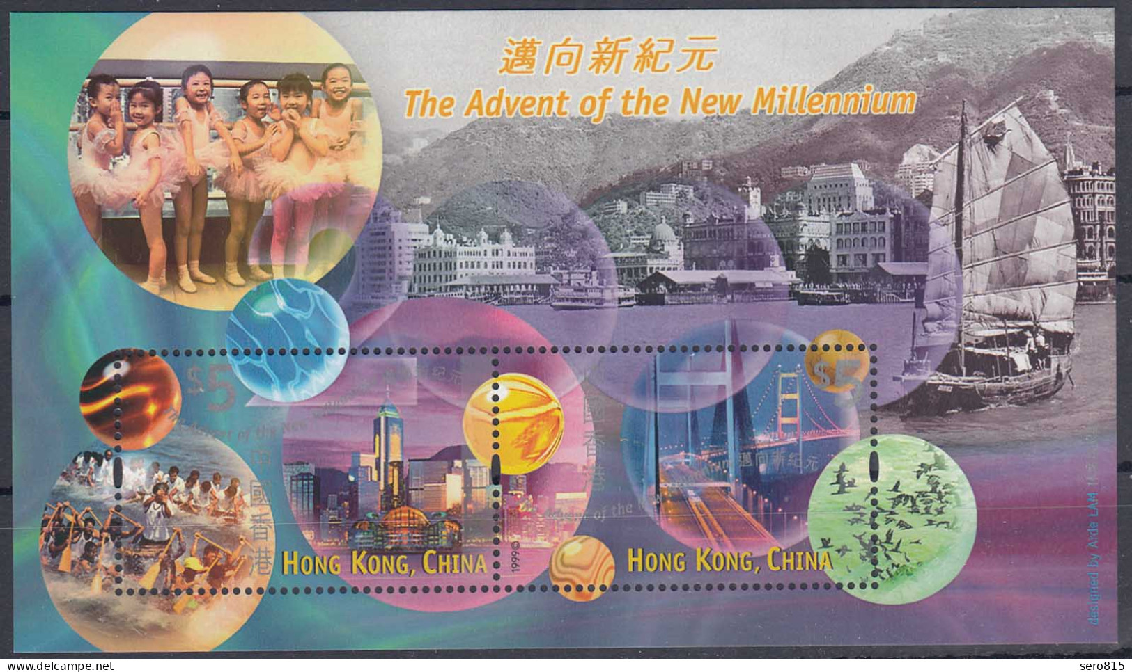 Hong Kong - Hongkong 1999 Block 68 ** Millennium Vorabend Jahr 2000   (30694 - Sonstige & Ohne Zuordnung