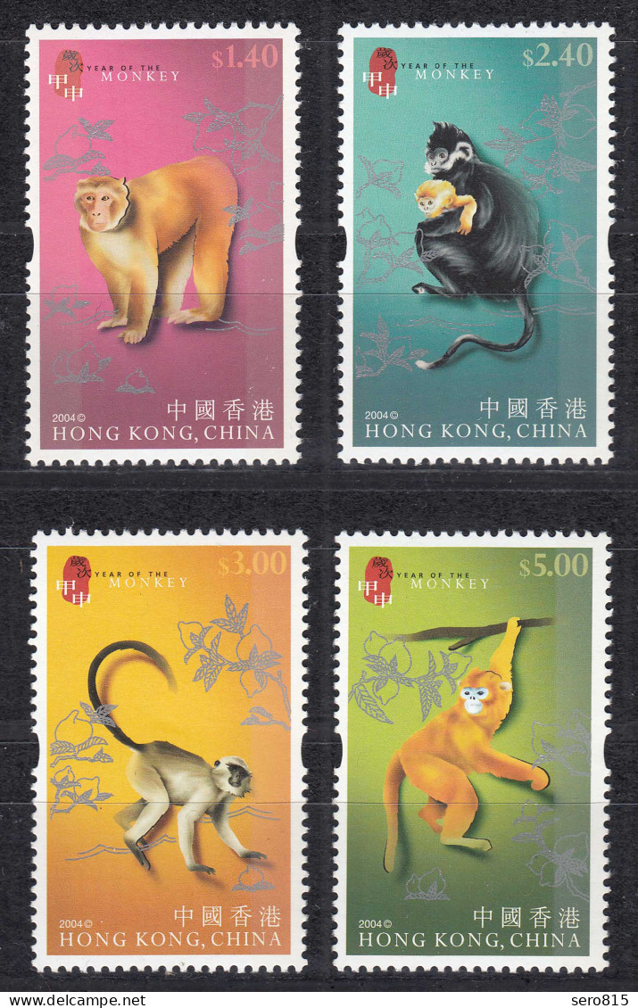 Hong Kong - Hongkong Michel 1135-38 ** Neujahr Des Affen 2004  (30723 - Autres & Non Classés