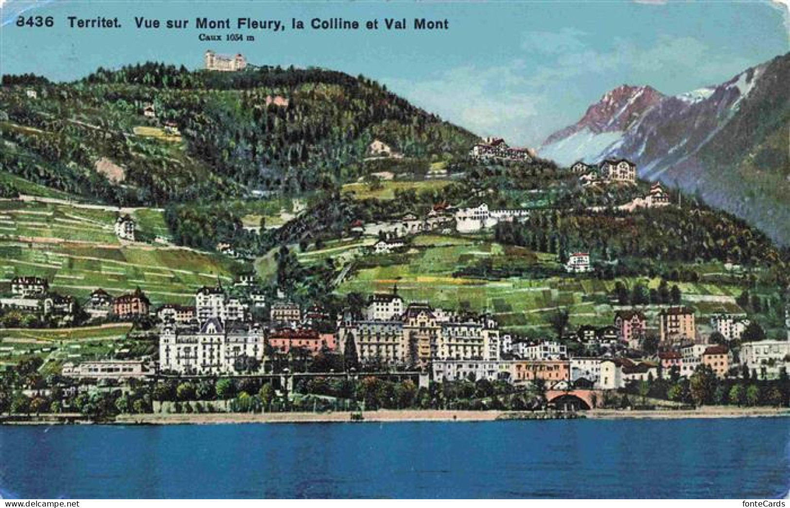 13976931 Territet_Montreux_VD Vue Sur Mont Fleury La Colline Et Val Mont - Autres & Non Classés