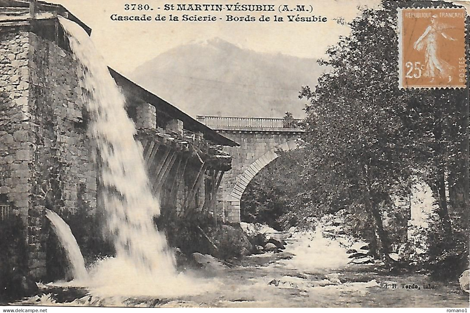 06)   SAINT MARTIN VESUBIE  - Cascade De La Scierie Bords De La Vésubie - Roquebilliere