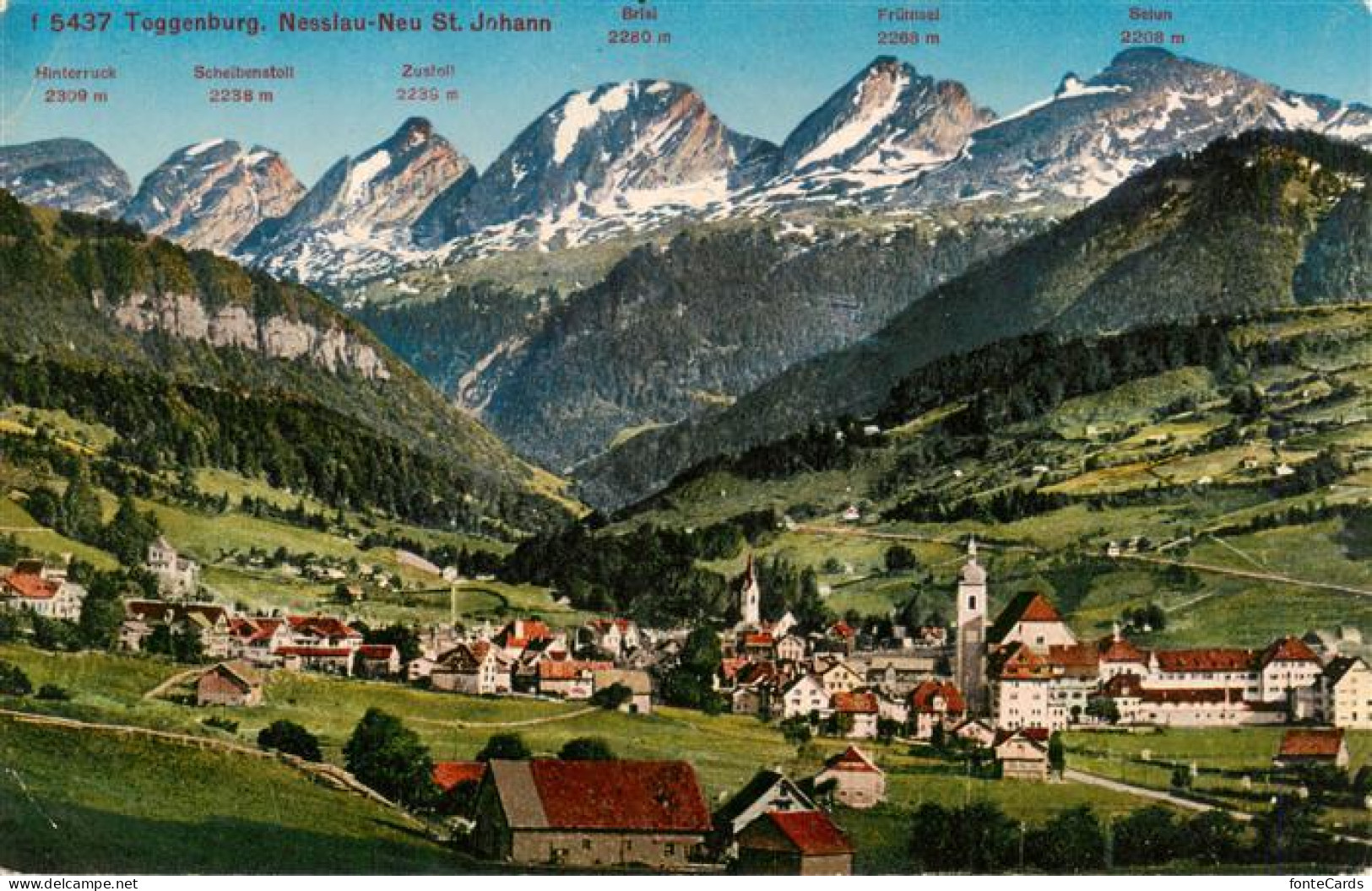 13920689 Nesslau_SG Panorama Neu St. Johann Alpen - Otros & Sin Clasificación