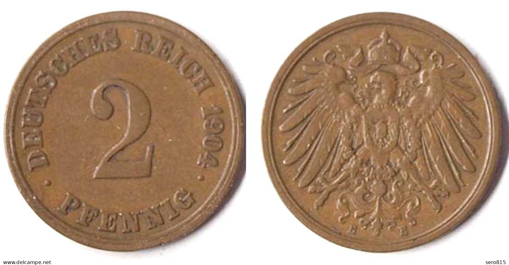2 Pfennig Kaiserreich Empire 1904 E Jaeger 11  (P413 - 2 Pfennig