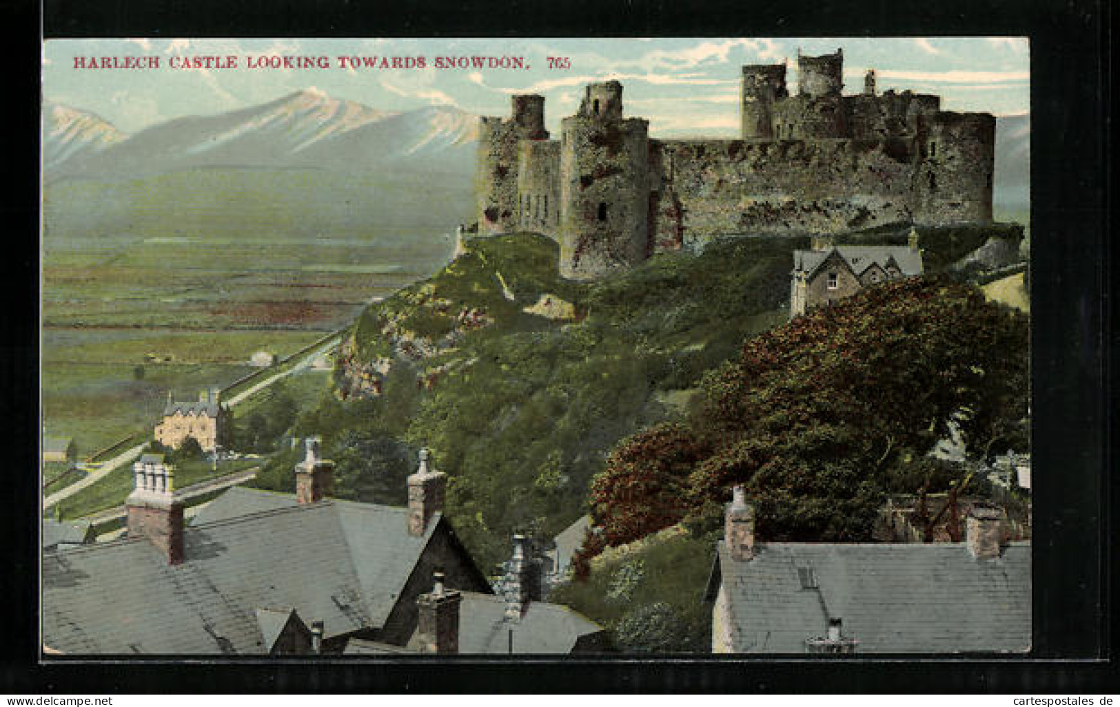 Pc Harlech, Harlech Castle Looking Toward Snowdon  - Other & Unclassified