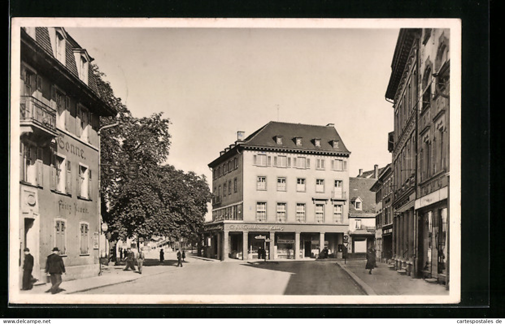 AK Lörrach /Baden, Wallbrunnstrasse Mit Café-Conditorei Kling  - Lörrach