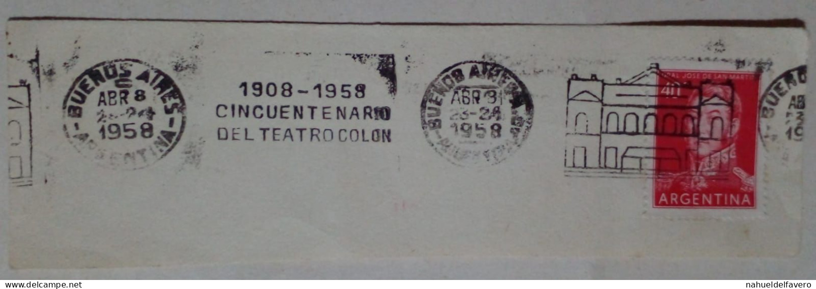 Argentine - Cinquantième Anniversaire Du Teatro Colón De Buenos Aires (1958) - Unused Stamps