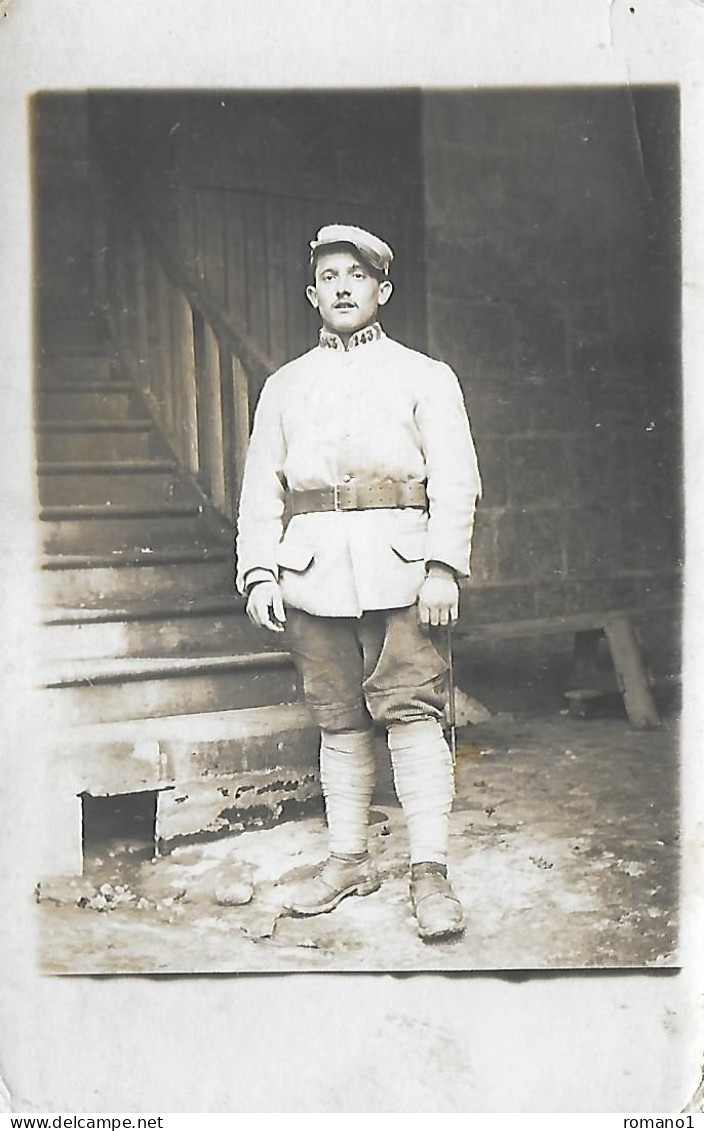 02)  SOISSONS - Souvenir De Guerre 1916 Dans Les Tranchées De Soissons ( Carte Photo D'un Soldat Du 143 D' Infanterie ) - Soissons