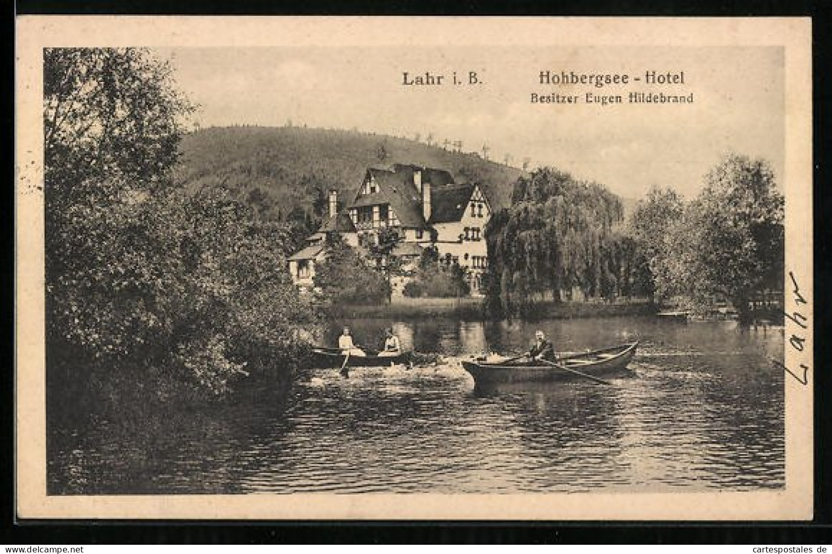 AK Lahr I. B., Hohbergsee-Hotel, Bes. Eugen Hildebrand  - Lahr