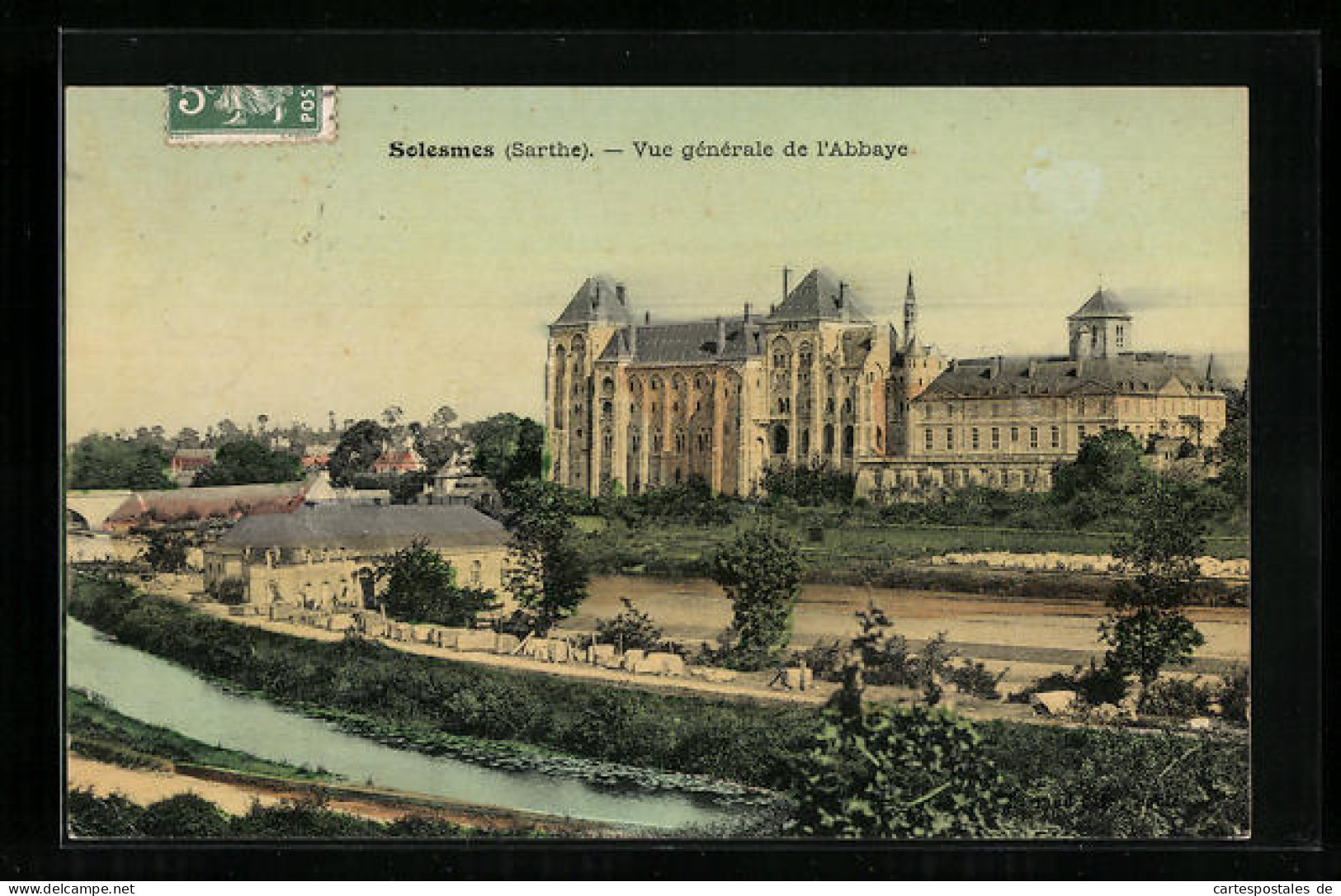 CPA Solesmes, Vue Generale De L`Abbaye  - Solesmes