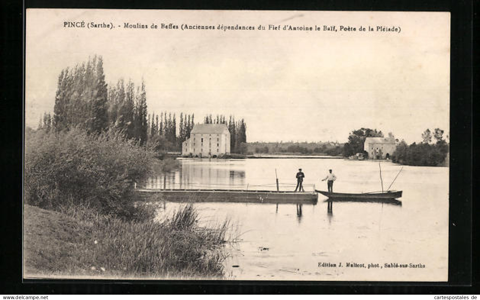 CPA Pincé, Moulin De Beffes  - Autres & Non Classés