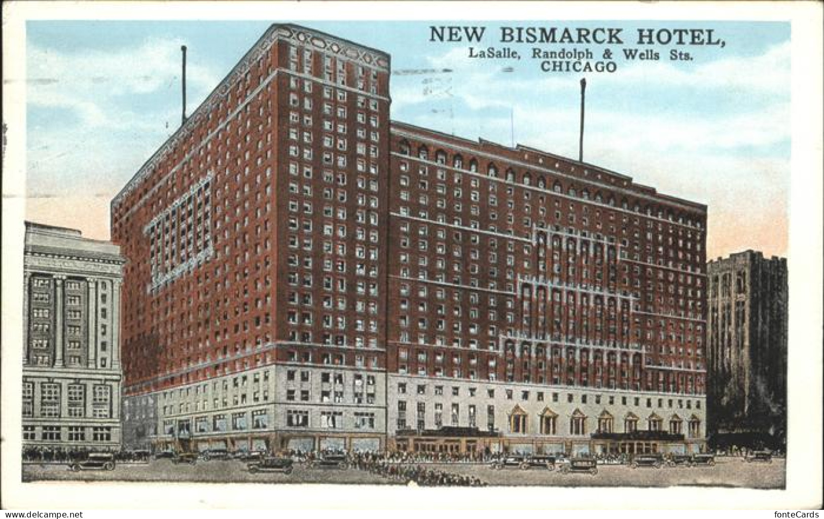 11112442 Chicago_Heights New Bismark Hotel
LaSalle, Randolph& Wells Streets - Other & Unclassified