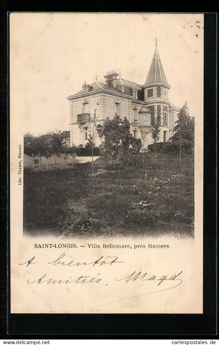 CPA Saint-Longis, Villa Bellemare, Près Mamers  - Mamers