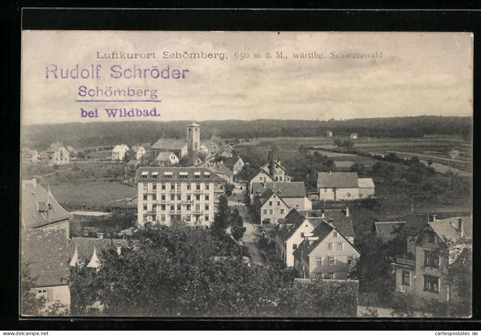 AK Schömberg / Württbg. Schwarzwald, Gesamtansicht  - Schömberg