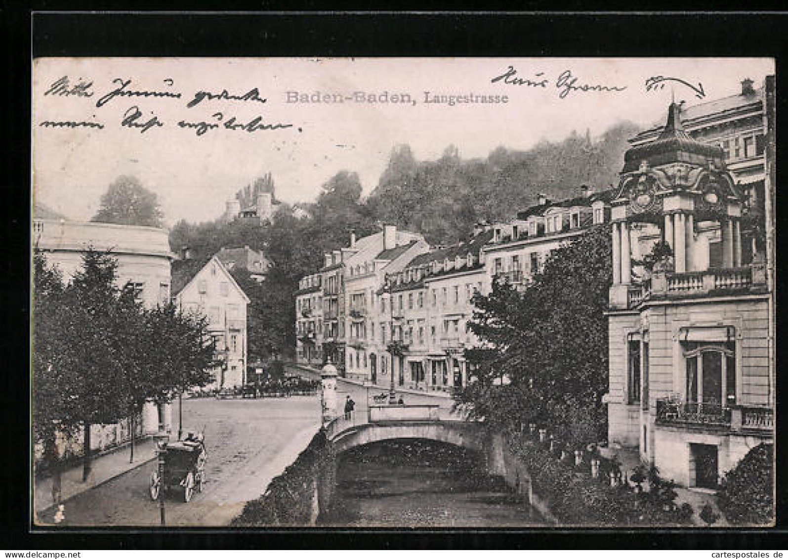 AK Baden-Baden, Langestrasse  - Baden-Baden