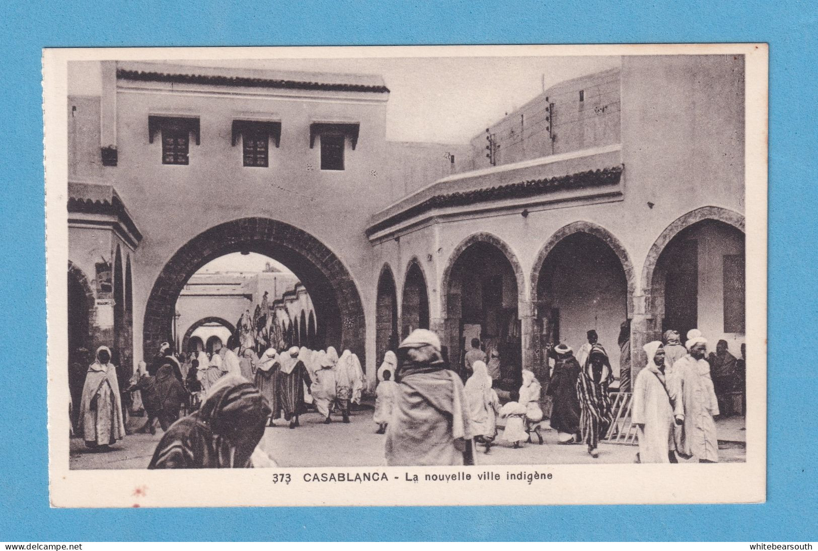 696 MOROCCO MARRUECOS CASABLANCA LA NOUVELLE VILLE INDIGENE RARE POSTCARD - Casablanca