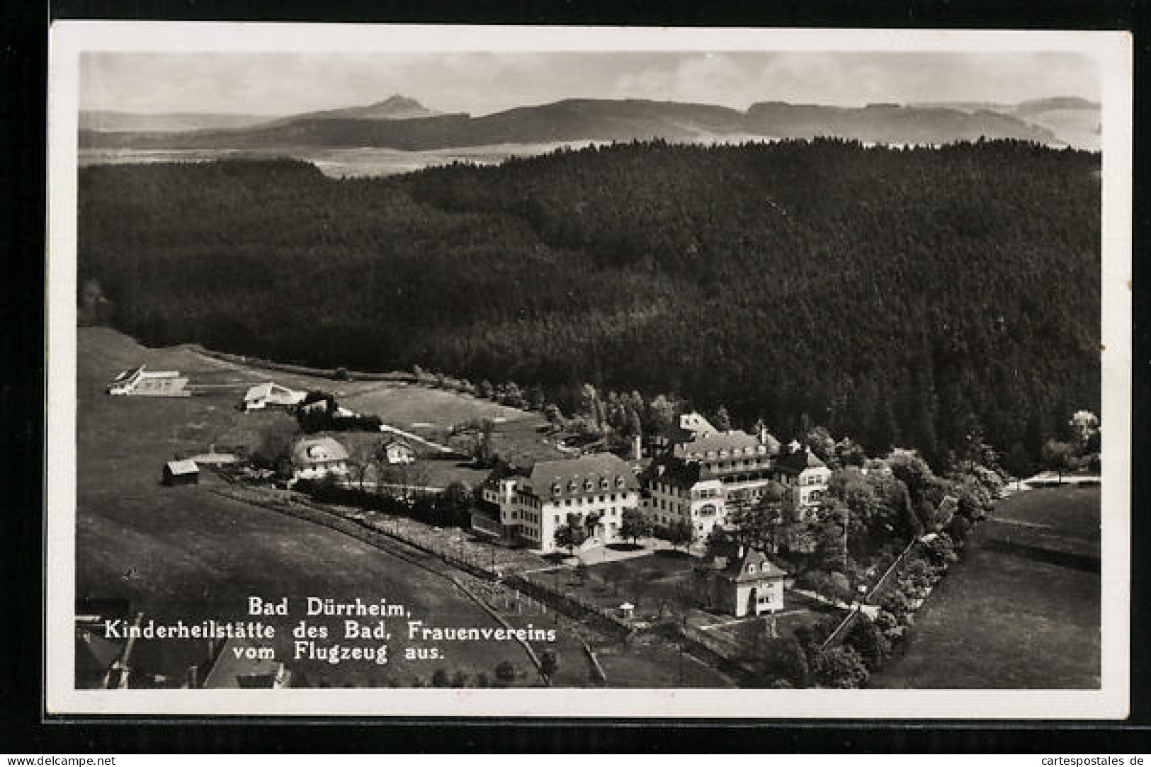 AK Bad Dürrheim, Kinderheilstätte Des Bad. Frauenvereins Vom Flugzeug Aus  - Bad Duerrheim