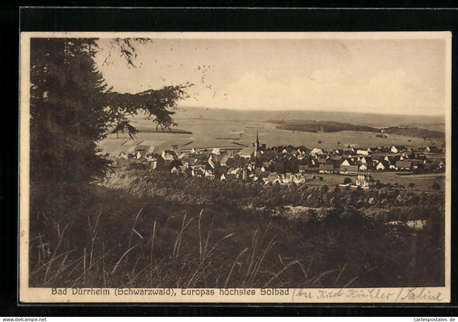 AK Bad Dürrheim /Schwarzwald, Ortsansicht Mit Umland  - Bad Duerrheim