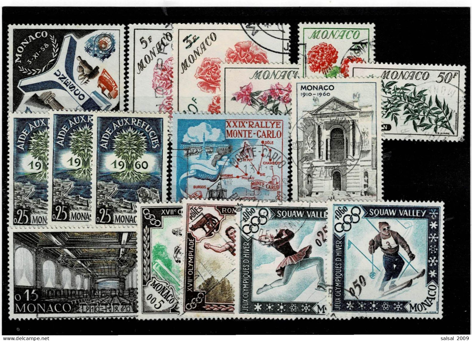 MONACO ,16 Pezzi  ,in Genere Usati ,qualita Ottima - Used Stamps