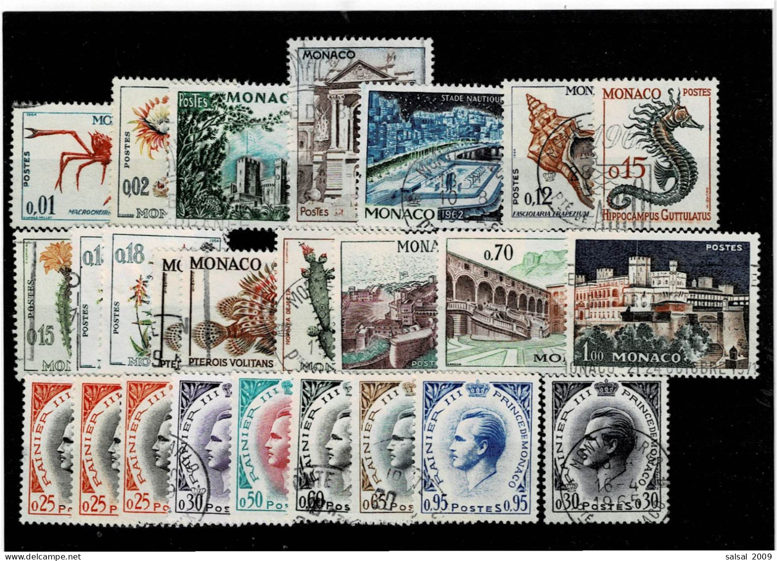MONACO ,25 Pezzi Usati ,qualita Ottima - Used Stamps
