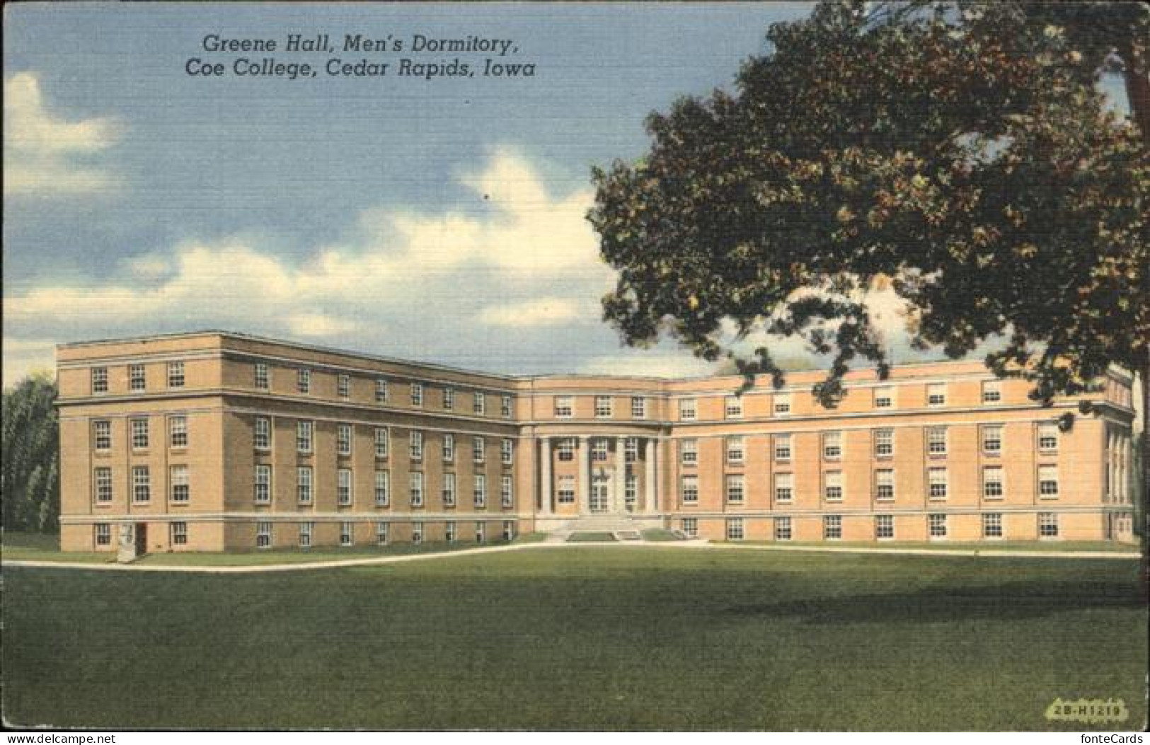 11111974 Cedar_Rapids_Iowa Greene Hall Men's Dormitory - Andere & Zonder Classificatie