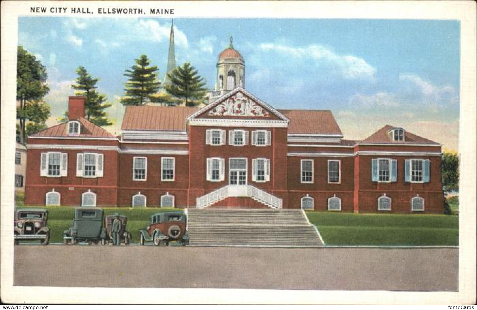 11111948 Ellsworth_Maine New City Hall - Sonstige & Ohne Zuordnung