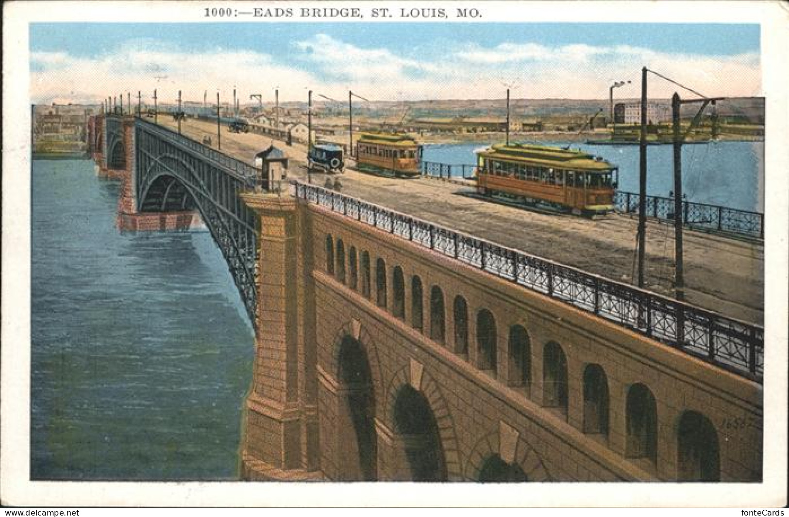 11111874 St Louis Missouri Eads Bridge Strassenbahn  - Autres & Non Classés