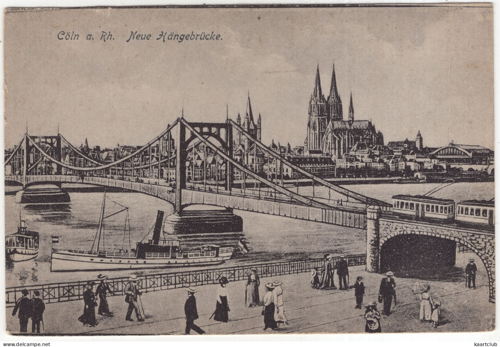 Cöln A. Rh. - Neue Hängebrücke - (Deutschland) - Koeln