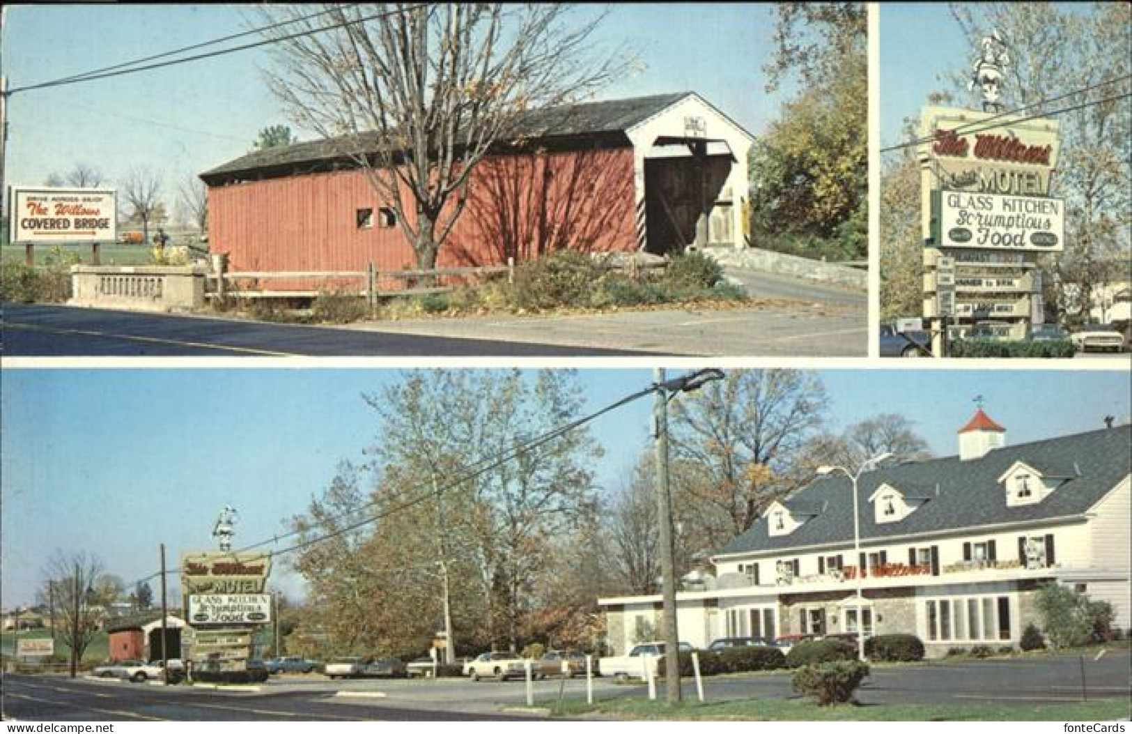 11111850 Lancaster Pennsylvania Glass Kitchen The Willows Motel Lancaster Pennsy - Other & Unclassified