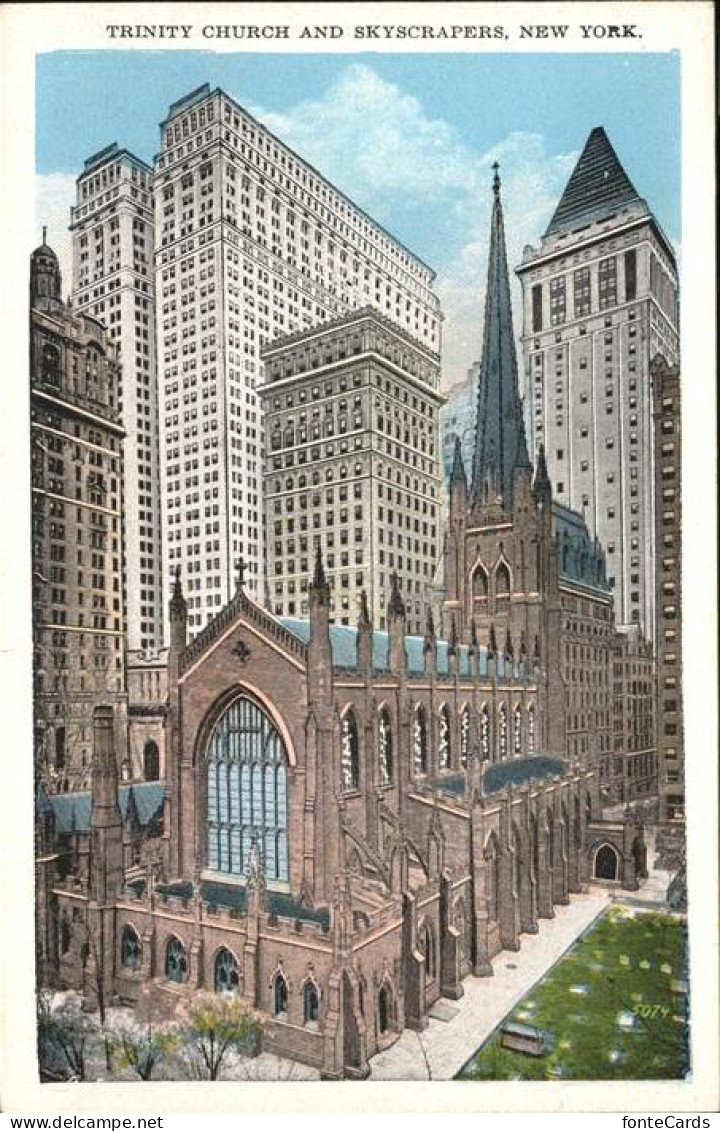11111847 New_York_City Trinity Church Skyscrapers - Autres & Non Classés