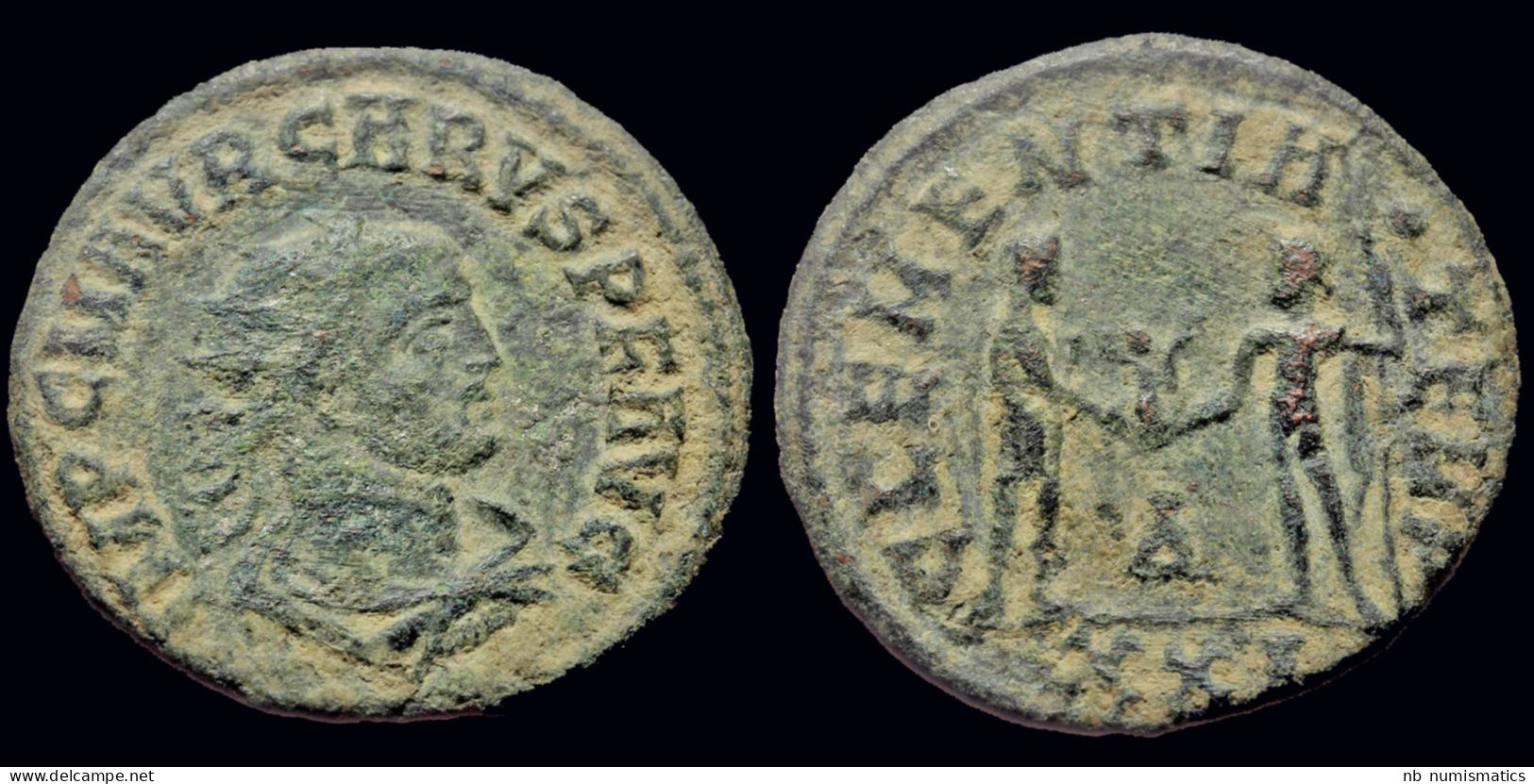 Carus AE Antoninianus Carus Receiving Victory On Globe From Jupiter - La Crisis Militar (235 / 284)