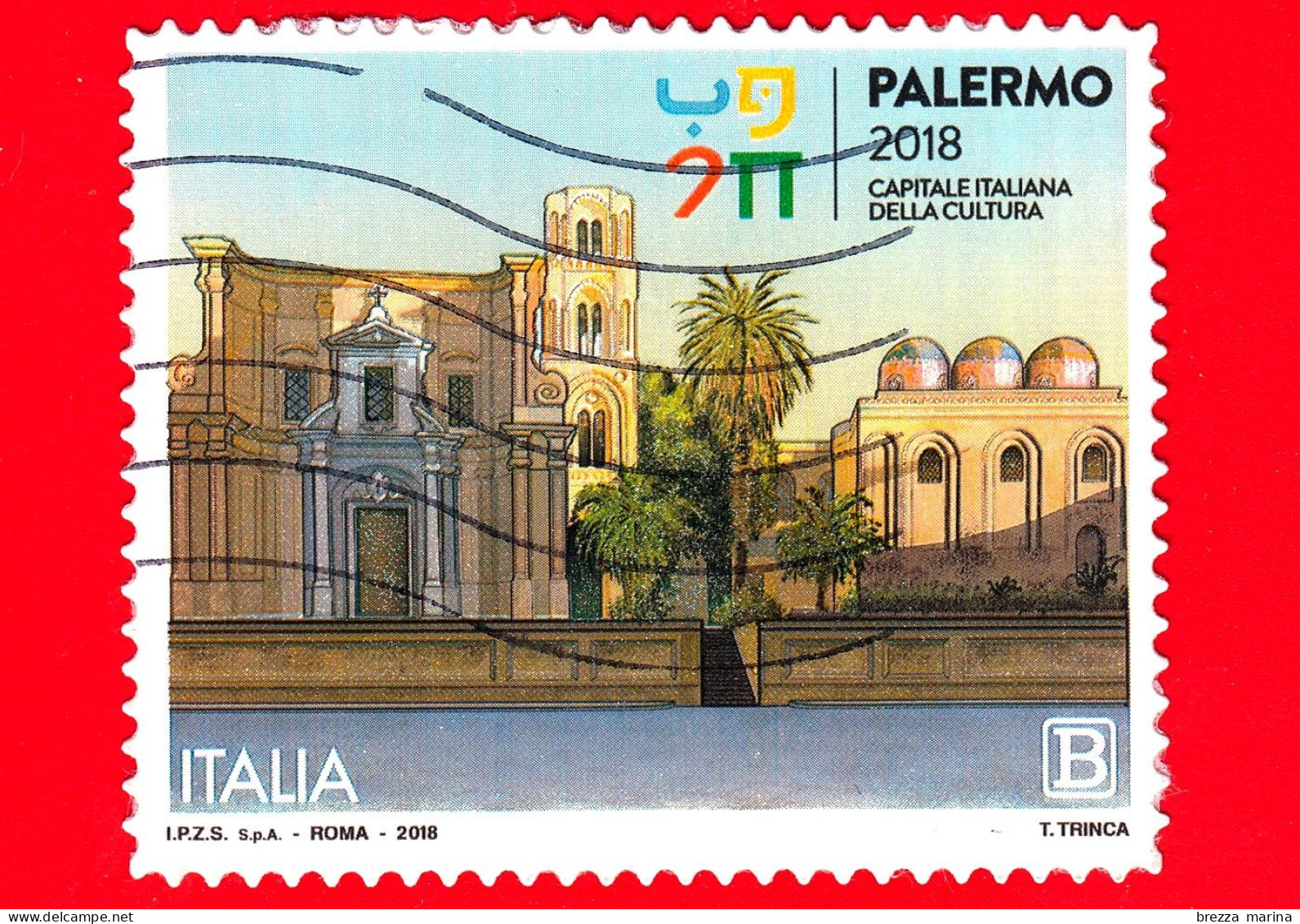 ITALIA - Usato - 2018 - Palermo, Capitale Italiana Della Cultura 2018 - Chiese - B - 2011-20: Used