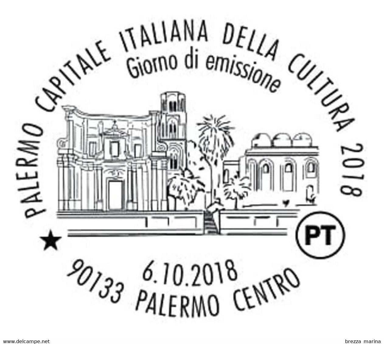 ITALIA - Usato - 2018 - Palermo, Capitale Italiana Della Cultura 2018 - Chiese - B - 2011-20: Gebraucht