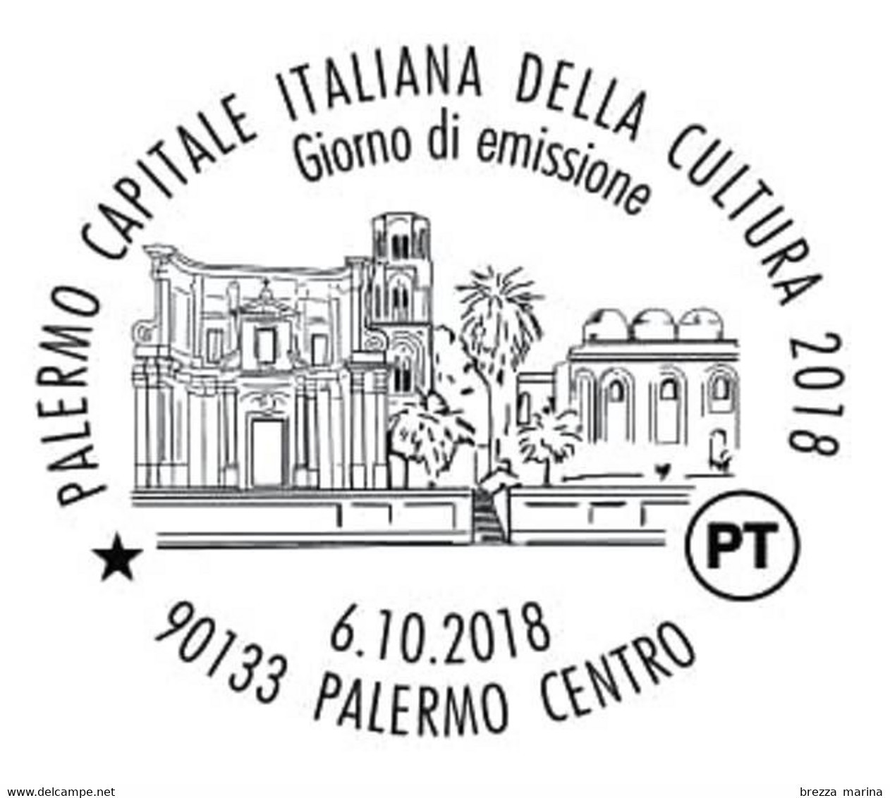 ITALIA - Usato - 2018 - Palermo, Capitale Italiana Della Cultura 2018 - Chiese - B - 2011-20: Oblitérés