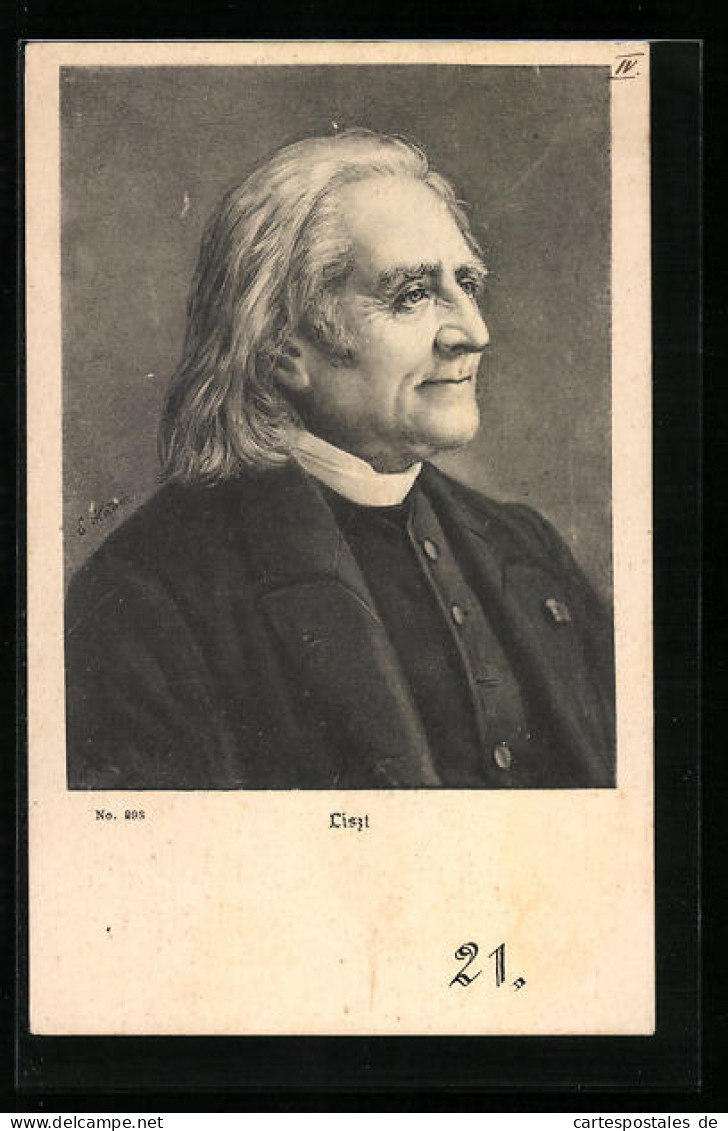 AK Franz Liszt Stattlich Im Portrait  - Artistes