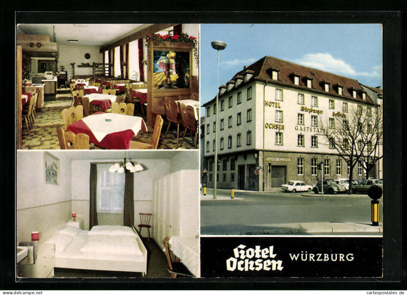 AK Würzburg, Hotel Ochsen, Inh. Walter Mayer, Juliuspromenade 1-3  - Wuerzburg